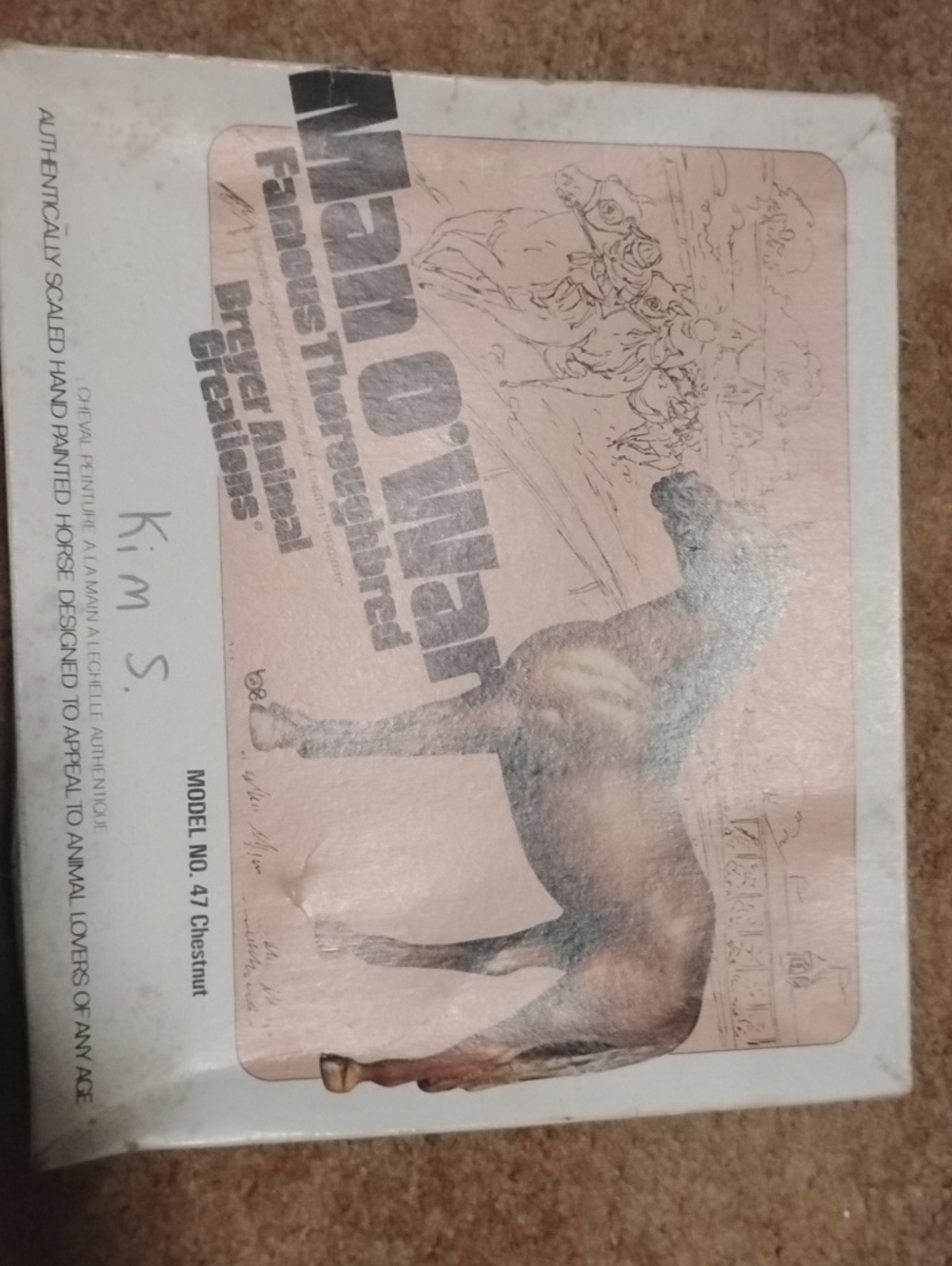 Famous Thoroughbreds Chestnut Horse Box Art